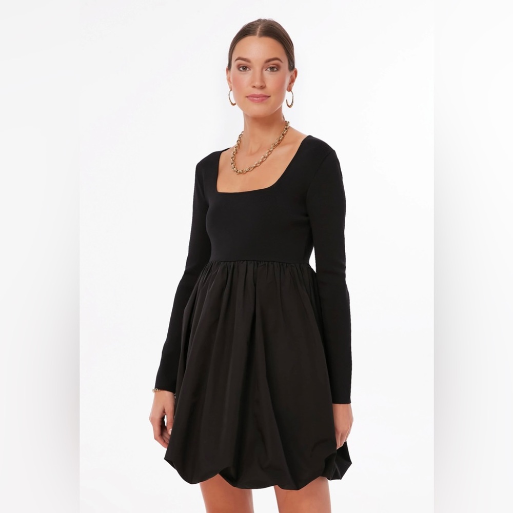 Tuckernuck Black Bubble Skirt Cecilia Mini Dress